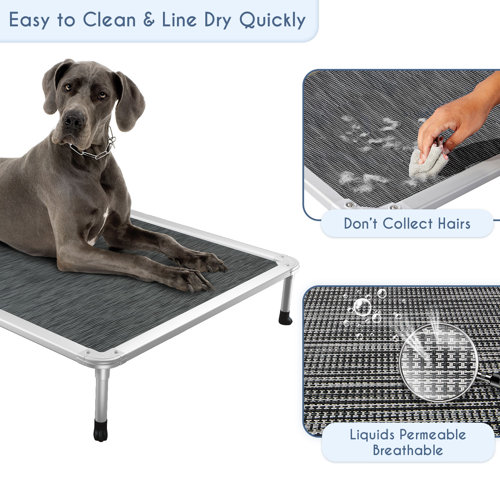 Tucker Murphy Pet Chew Proof Elevated Dog Bed Cooling Raised Pet Cot